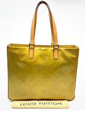 Louis Vuitton Glossy Yellow Monogram Patent Tote